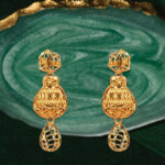 22Ct Gold Plain Turkey work Earrings